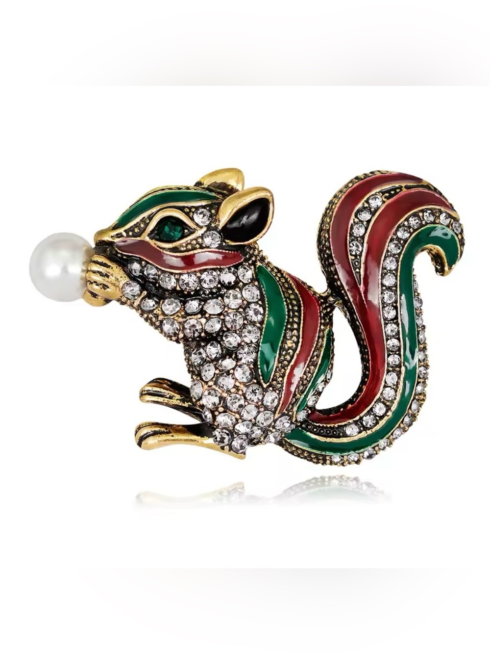 Squirrel Brooch